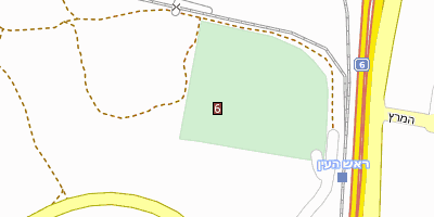 Stadtplan Jarkon-Afek-Nationalpark